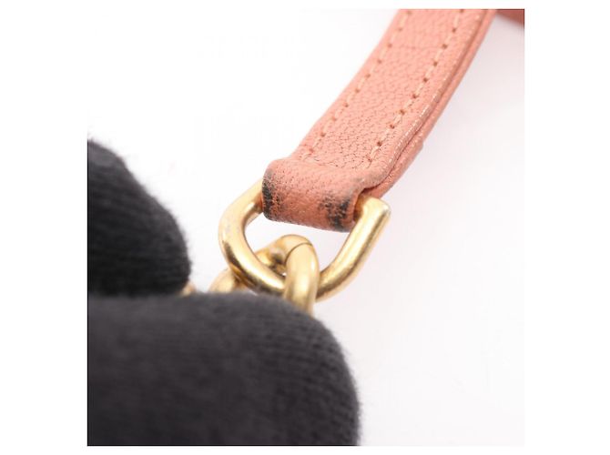 Borsa a tracolla Chanel Matelassé in pelle rosa - vista 12