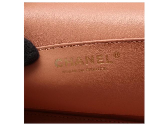 Borsa a tracolla Chanel Matelassé in pelle rosa - vista 4