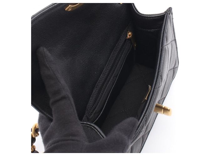 Borsa a Spalla Chanel Matelassé Small Flap Nero - vista 3