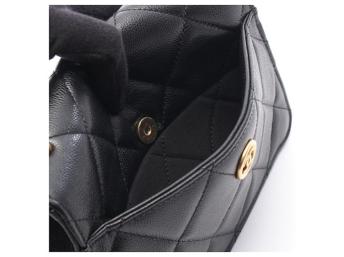 Borsa a Spalla Chanel Matelassé Small Flap Nero - vista 6