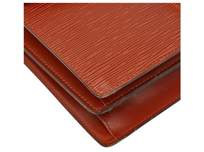 Borsa Louis Vuitton Epi Concorde Marrone - vista 4