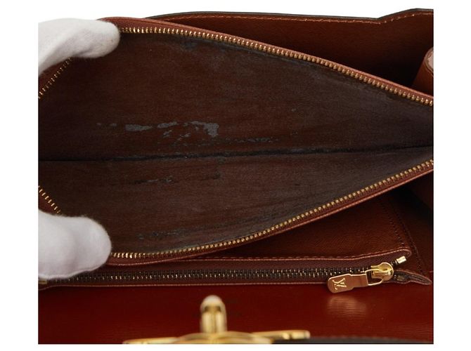 Borsa Louis Vuitton Epi Concorde Marrone - vista 9