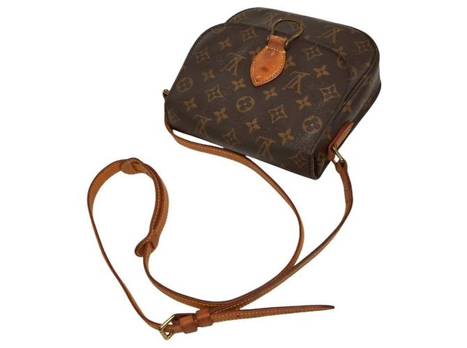 Borsa a Spalla Louis Vuitton Monogram Mini Saint Cloud Marrone - vista 13