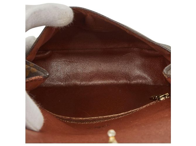 Borsa a Spalla Louis Vuitton Monogram Mini Saint Cloud Marrone - vista 14