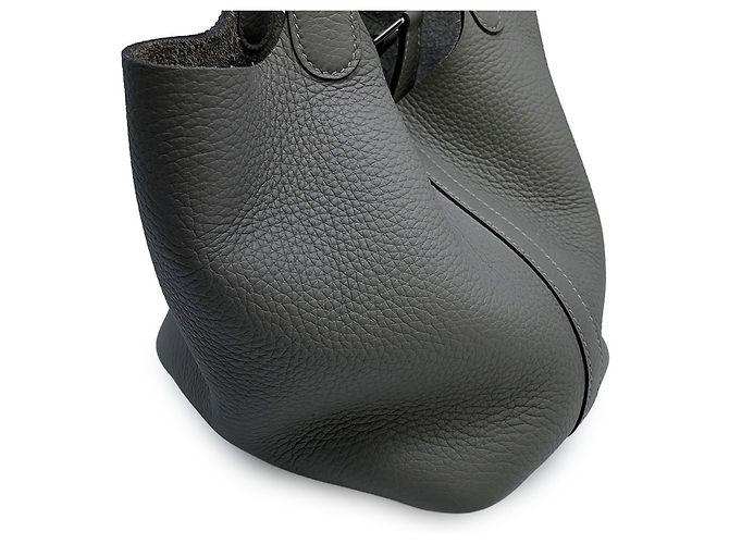 Hermès Borsa Hermes Picotin Lock PM Marrone - vista 6