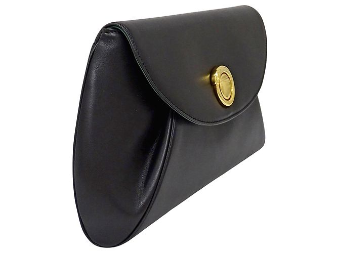 Borsa a mano in pelle nera Cartier Nero - vista 4
