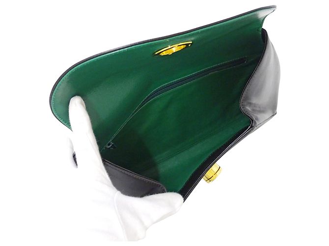 Borsa a mano in pelle nera Cartier Nero - vista 5