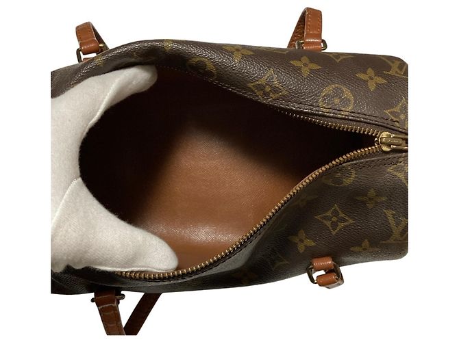Borsa Louis Vuitton Papillon 26 Monogram Marrone - vista 6