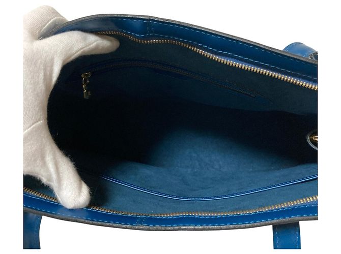 Borsa Tote Epi Lussac Louis Vuitton Blu - vista 10