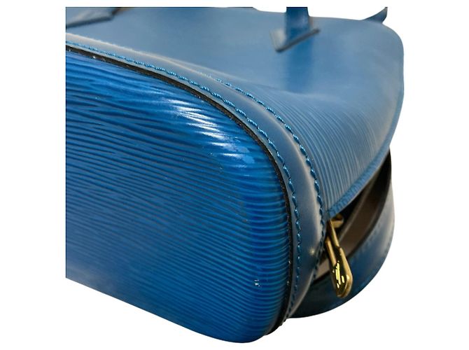 Borsa Tote Epi Lussac Louis Vuitton Blu - vista 14