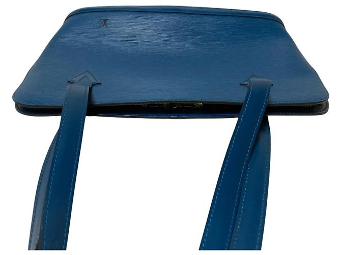 Borsa Tote Epi Lussac Louis Vuitton Blu - vista 4