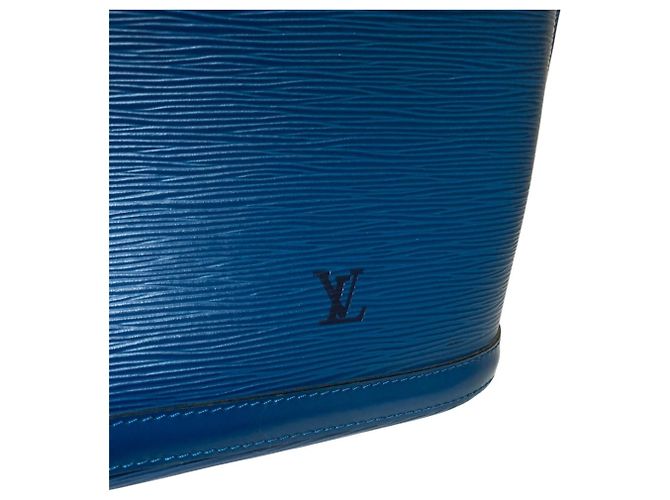 Borsa Tote Epi Lussac Louis Vuitton Blu - vista 7