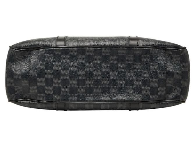 Louis Vuitton Damier Graphite Tadao Shoulder Bag Brown Black - view 3
