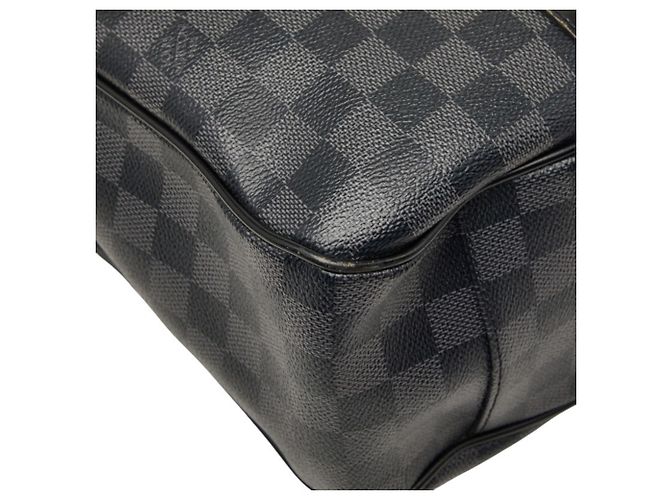 Louis Vuitton Damier Graphite Tadao Shoulder Bag Brown Black - view 4