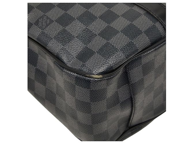 Louis Vuitton Damier Graphite Tadao Shoulder Bag Brown Black - view 6