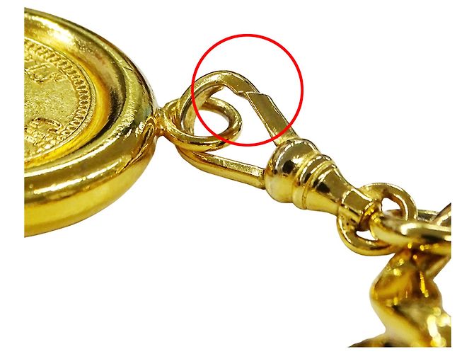 Cinturón de cadena dorado para mujer Chanel - vista 10