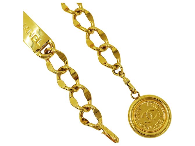 Cinturón de cadena dorado para mujer Chanel - vista 3