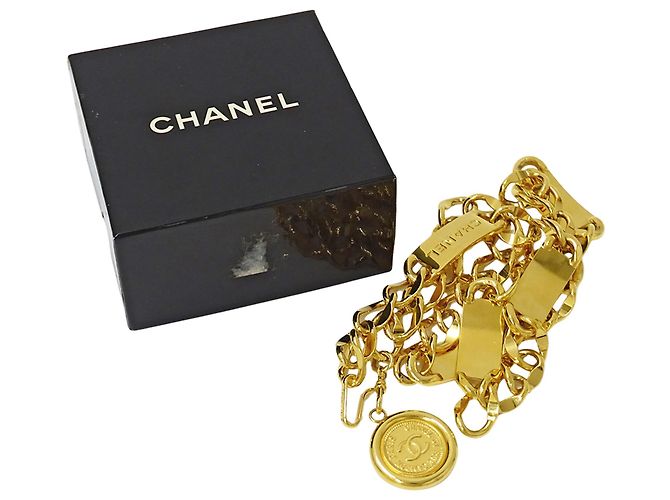 Cinturón de cadena dorado para mujer Chanel - vista 7