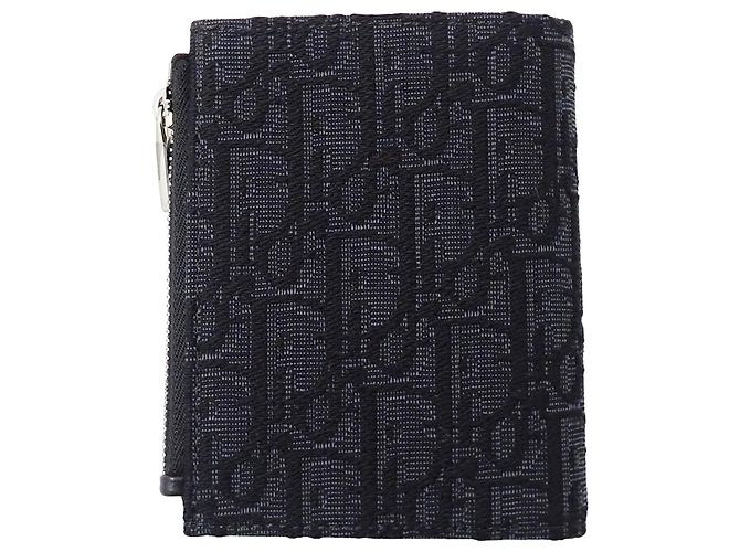 Cartera bi-fold de jacquard negro Christian Dior - vista 2