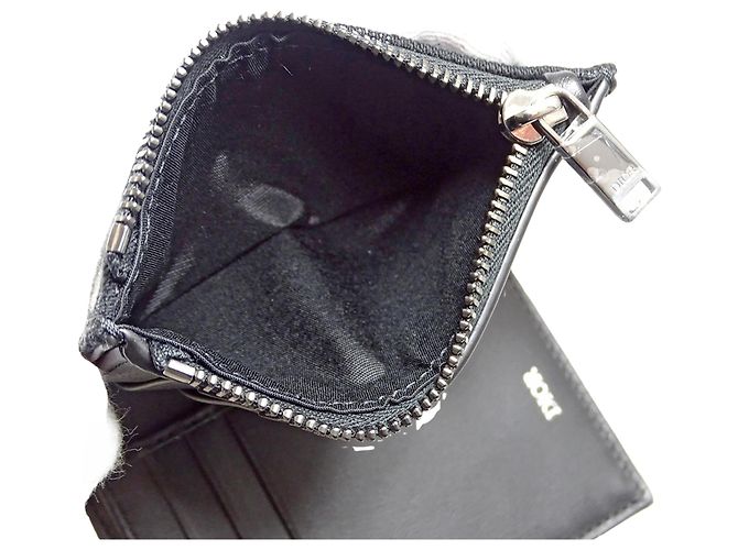 Cartera bi-fold de jacquard negro Christian Dior - vista 7