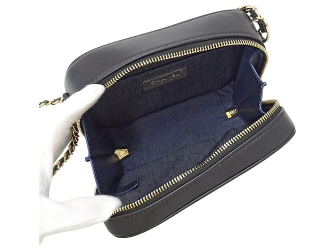 Borsa in pelle Chanel nera Nero - vista 5