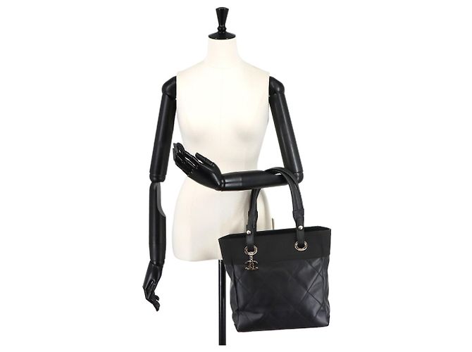 Timeless Borsa Tote Chanel Paris Biarritz PM Nero - vista 10