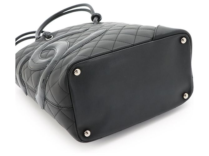 Chanel Cambon Line Medium Tote Handtasche Schwarz - Ansicht 5