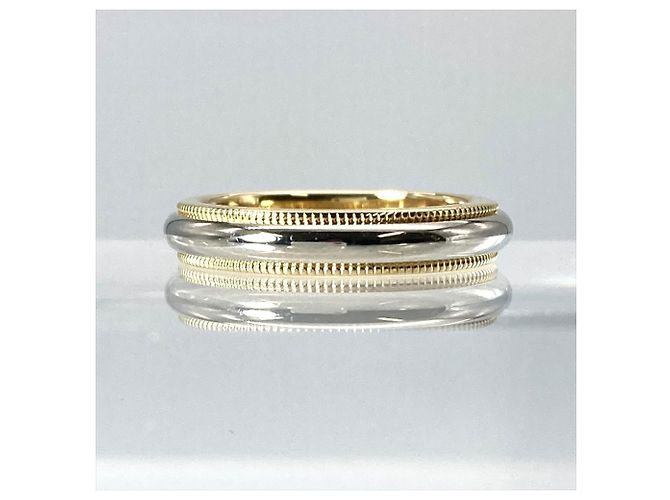 Anello Milgrain Tiffany & Co. D'oro - vista 2