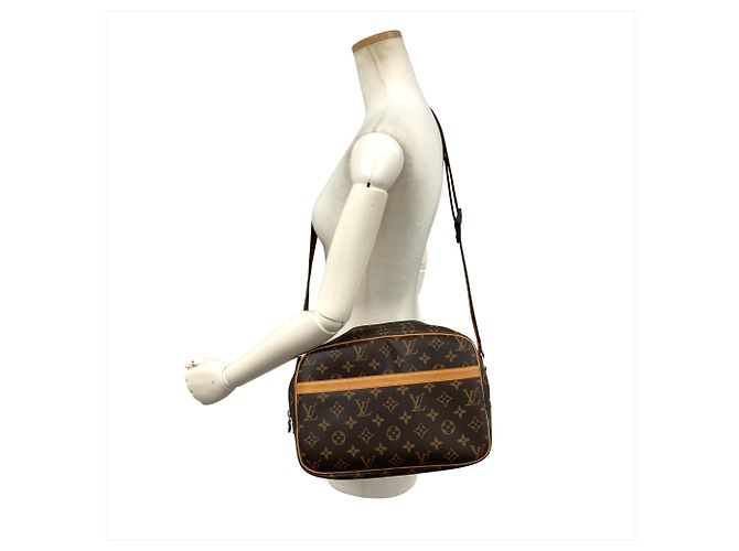 Borsa a Spalla Louis Vuitton Reporter PM Marrone - vista 9