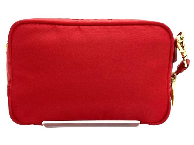 Prada Ribbon Mini Schultertasche Rot - Ansicht 2