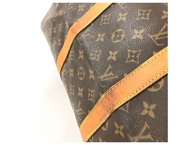 Louis Vuitton Keepall 50 Bandoulière Borsa Boston Marrone - vista 5