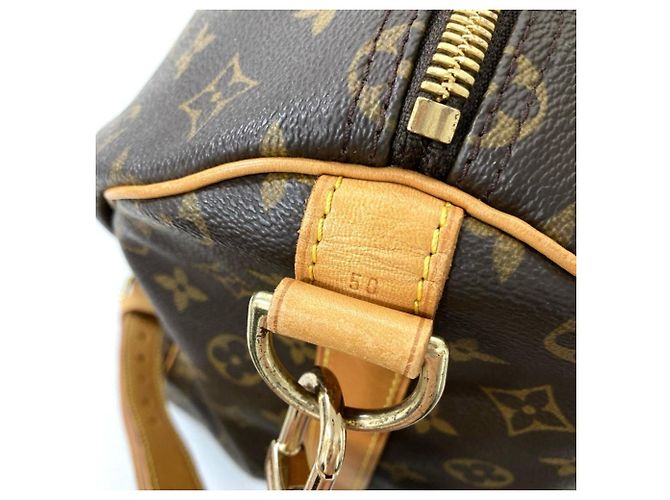 Louis Vuitton Keepall 50 Bandoulière Borsa Boston Marrone - vista 7