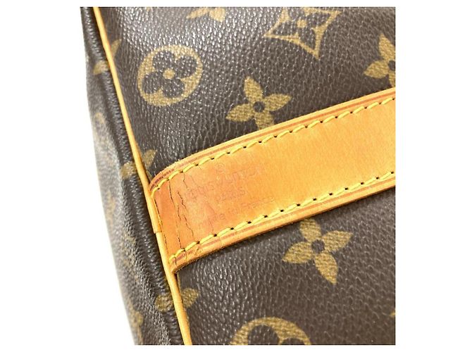 Louis Vuitton Keepall 50 Bandoulière Borsa Boston Marrone - vista 8