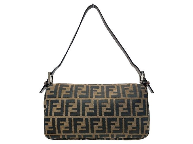 Borsa a tracolla Fendi Zucca Pattern Mamma Marrone - vista 2