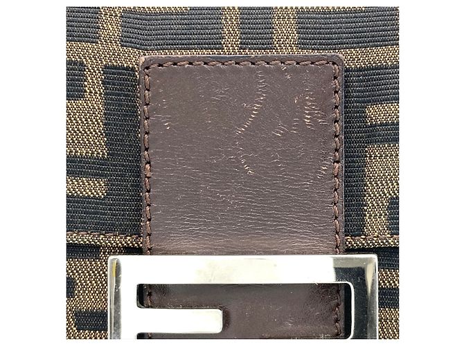 Borsa a tracolla Fendi Zucca Pattern Mamma Marrone - vista 5