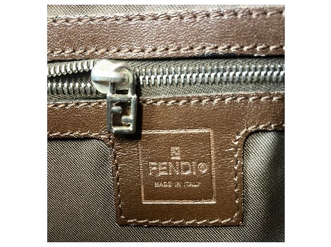 Borsa a tracolla Fendi Zucca Pattern Mamma Marrone - vista 7