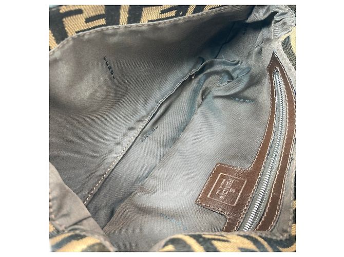 Borsa a tracolla Fendi Zucca Pattern Mamma Marrone - vista 8