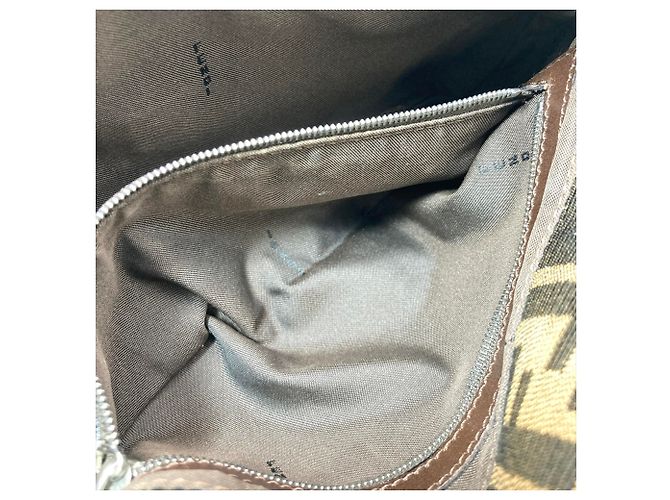 Borsa a tracolla Fendi Zucca Pattern Mamma Marrone - vista 9