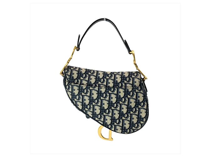 Christian Dior Dior Saddle Bag Mini Blu navy - vista 2