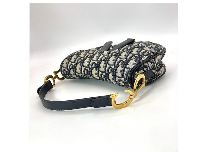 Christian Dior Dior Saddle Bag Mini Blu navy - vista 3