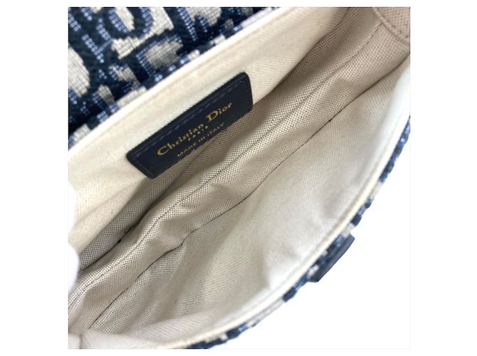 Christian Dior Dior Saddle Bag Mini Blu navy - vista 8