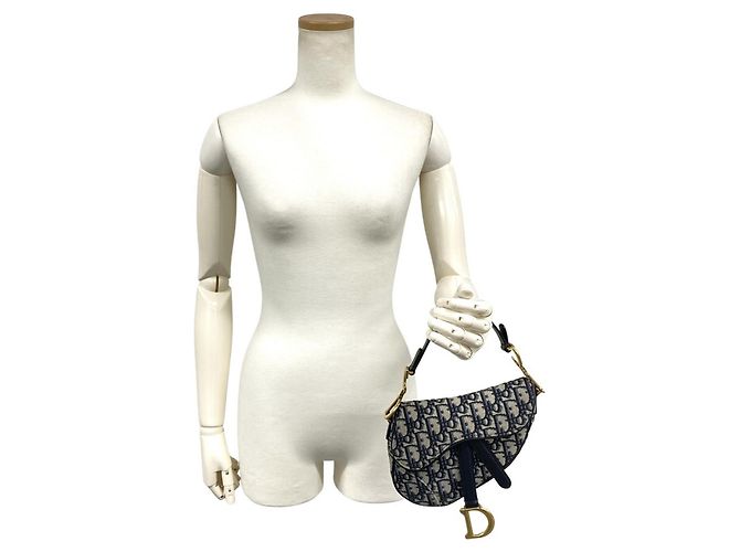 Christian Dior Dior Saddle Bag Mini Blu navy - vista 9
