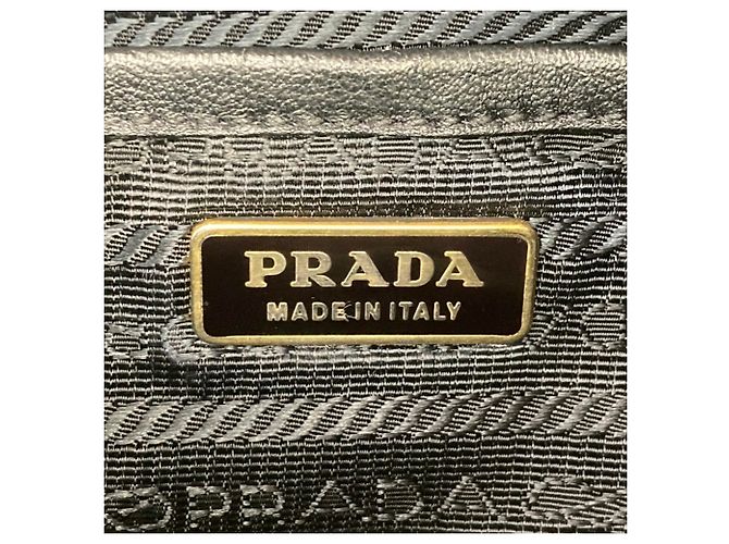 Ribbon Mini borsa a tracolla Prada PRADA con motivo a nastro Nero - vista 11