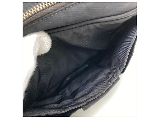 Ribbon Mini borsa a tracolla Prada PRADA con motivo a nastro Nero - vista 7