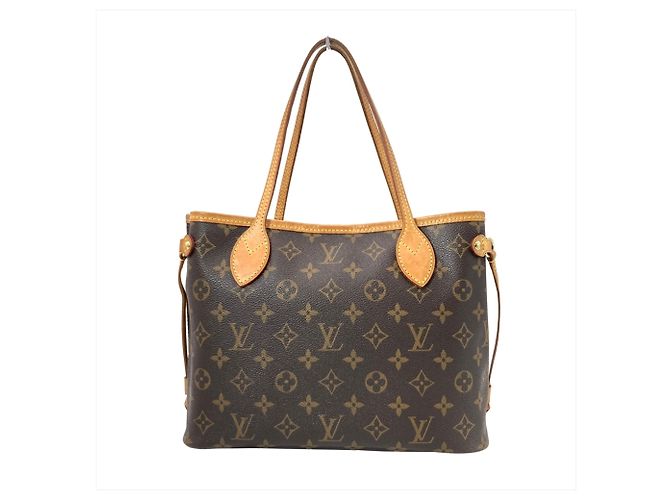 Borsa Tote Louis Vuitton Neverfull PM Marrone - vista 2