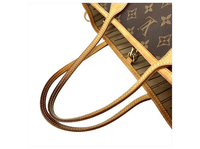 Borsa Tote Louis Vuitton Neverfull PM Marrone - vista 5