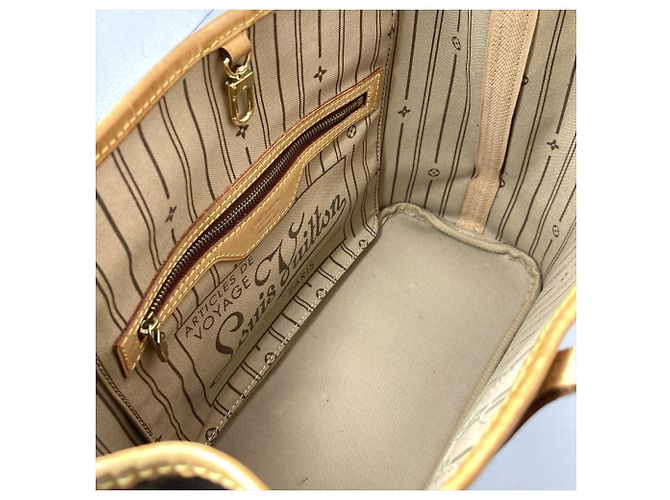 Borsa Tote Louis Vuitton Neverfull PM Marrone - vista 7