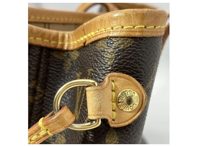 Borsa Tote Louis Vuitton Neverfull PM Marrone - vista 9