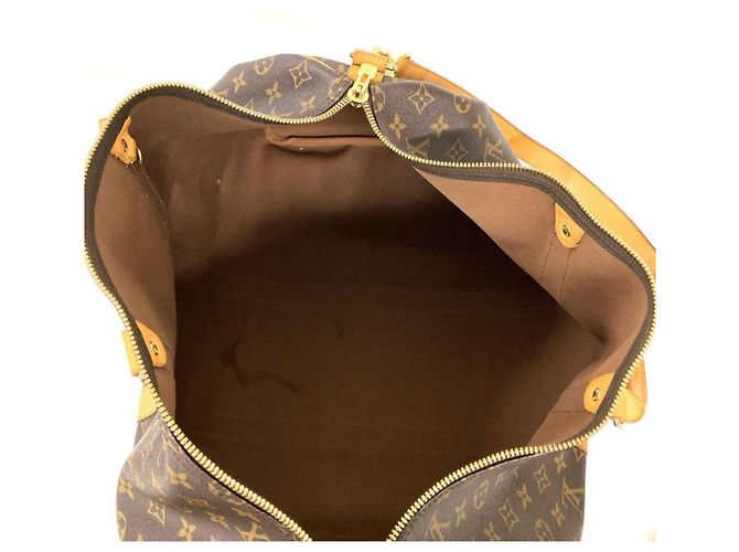 Louis Vuitton Keepall 50 Bandoulière Borsa Boston Marrone - vista 9