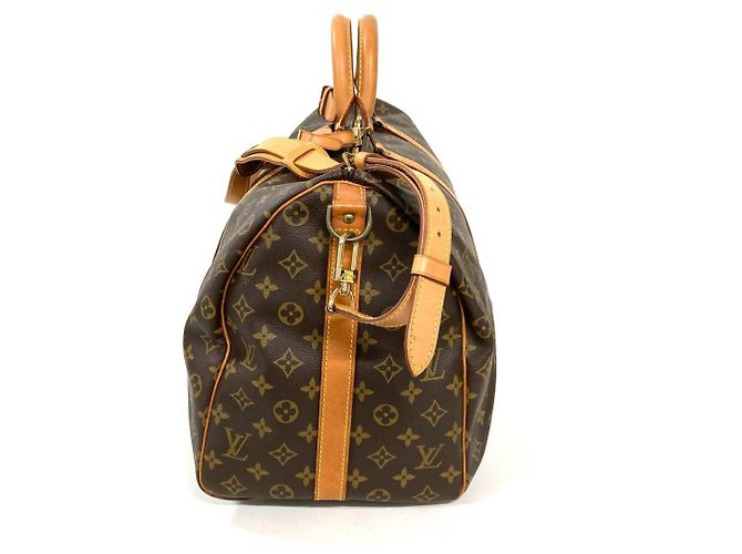 Louis Vuitton Keepall 50 Bandoulière Boston Bag Marrone - vista 2